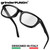 grinderPUNCH High Magnification Power Readers Slim Reading Glasses 4.00-6.00 Black/4.50