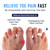 Dr. Frederick's Original Hammer Toe Corrector Gels - 2 Pairs - All-Day Relief for Crooked & Overlapping Toes - Soft Cushioning - Symptomatic Support for Toe Alignment - White - 1 Loop Design