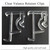 Valance Clips, 2 Inch Clear Blind Clips for Wood or Faux Wood Horizontal Blinds Valance (12 Pieces)