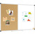 XBoard Magnetic Dry Erase Board & Cork Board 48 x 36 whiteboard, Combination White Board with Aluminum Frame
