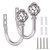 Sumnacon Set of 2 Metal Curtain Holdbacks - Wall Mounted Drapery Tiebacks with Screws, Decorative Window Treatment Holdbacks for Bedroom Livingroom Office, Silver Sumnacon Set of 2 Metal Curtain Holdbacks - Wall Mounted Drapery Tiebacks with Screws, Decorative Window Treatment Holdbacks for Bedroom Livingroom Office, Silver