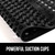 GORILLA GRIP Patented Bath Tub Shower Mat, Machine Washable Bathtub Floor Liner Mats, Suction Cups and Drain Holes to Keep Tubs Clean, Soft on Feet, Bathroom Essentials, 35x16 Inch, Black