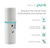 InvisiPure Facial Nano Mister Spray - Travel Ultrasonic Atomizer Mist Spray - Personal Size Mist Spray for Skin Hydration, Eyelashes, Face, and Body - Uses AAA Batteries - No need for charging cable