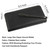 Lavemi Women's RFID Blocking 100% Leather Large Capacity Zip Around Wallet Phone Holder Clutch Travel Purse Wristlet(Large Size Pebble Black)