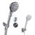 GwernKB Handheld Shower Head with On Off Switch 8-Mode High Pressure Showerhead with 79 Inches Extra-long Stainless Steel Hose and Bracket PLUS Extra Low-Reach Adhesive Wall Mount for Kids,Silver…