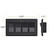 Leisure LED Modern Quadruple SPST On-Off Switch with Bezel, 12-Volt, for RV, Trailer, Camper, with Label Sticker (Black)