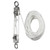 Hoist Pulley System Heavy Duty Stainless Steel, Snatch Swivel Block Double Pulley with 25m/8mm Rope, Bearing Inside, for Lifting, Kayak, Garage, Winch, Hunting, Loading 1100lb