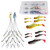 Owemtao Alabama Rig Kit 5 Arms Alabama Umbrella Rig Bass Fishing Kit a Rig Fishing Lures Bait Rigs with Pre-Rigged Paddle Tail Swimbaits Boat Trolling Willow Blade Multi-Lure Rig (Type D)
