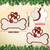 Christmas Dog Bone Ornaments Wooden Dog Paw Print Shape Hanging Ornament Wood DIY Craft with Custom Name for Tree Home Decor Gift for Pet Lovers (Warm Pattern,72 Pcs)