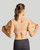 Tommie Copper Shoulder Support Compression Bra with Front Zipper Closure - Wireless Posture Corrector & Back Support Bra, Ideal for Gardening, Yoga, and Sports, UPF 50 - Nude, XX-Large