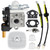 HUSWELL SRM-230 Carburetor for ECHO SRM-210 GT-200R HC-150 PE-200 PPF-210 PAS-230 Weed Eater String Hedge Trimmer Edger W Spark Plug Primer Bulb Air Filter kit