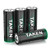 Taken 18500 3.2v Rechargeable Battery,3.2 Volt LiFePO4 Lithium 1000mAh Solar Batteries for Outdoor Lights,Garden Solar Lights,Flashlight(4 Pack)