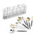 JAQ Utensil Holder for Sink, Sus304 Stainless Steel Rust Free Silverware Cutlery Flatware Holder Rack Organizer with Hooks for Dish Drying Rack Sink Dish Drainer in Kitchen Bathroom