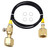 Upgraded CO2 Tank Refill Adaptor Transfer Hose，for large CGA320 CO2 tank filled to the small CGA320 Tank(60 inch)