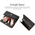 Patent Leather Envelope Clutch for Women Stylish Evening Handbag with Detachable Chain, Perfect for Wedding, Party & Prom (Black 018)