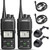 SAMCOM FPCN10A Two Way Radios Long Range 3000mAh, Heavy Duty UHF Walkie Talkies 2 Way Radios Handheld with for School Commercial Business Jobsite, Group Call, VOX, Programable, 2 Packs