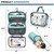 Toiletry Bag Kit Set: Hanging Travel Toiletry Bag + 311 TSA Cosmetic Liquid Bag + Ultralight Accessory Organizer Pouch (Dusty Teal)