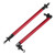X AUTOHAUX 2pcs 150mm 5.91" Splitter Support Rods Adjustable Front Rear Bumper Lip Splitter Strut Rod Tie Support Bars Fit Most Vehicle Red