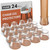VIUME 24 Pcs Chair Leg Floor Protectors for Hardwood Floors Silicone Covers to Protect Wood Tile Floors Felt Pads Furniture Leg Caps Anti-Scratch Reduce Noise (Fit:1.3"-2")