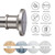 BRIOFOX Industrial Shower Curtain Rod - 2-in-1 Design Tension Curtain Rod - Never Rust Non-Slip 43 to 72 Inch 304 Stainless Steel, Brushed Nickel Window Curtain Rod