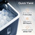 Igloo Automatic Ice Maker, Self- Cleaning, Countertop Size, 26 Pounds in 24 Hours, 9 Large or Small Ice Cubes in 7 Minutes, LED Control Panel, Scoop Included, Perfect for Water Bottles, Mixed Drinks