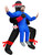 Camlinbo Inflatable Ninja Halloween Costume for Adults, Ninja Holding Person Blow Up Halloween Costumes Cosplay Party