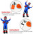 Camlinbo Inflatable Ninja Halloween Costume for Adults, Ninja Holding Person Blow Up Halloween Costumes Cosplay Party
