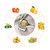 InfantLY Bright Kitchen Gadgets Handy Stainless Steel Onion Holder Potato Tomato Slicer Vegetable Fruit Cutter Safety Cooking Tools Accessories