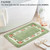 FAONIE Pretty Floral Rural Style Romantic Rose Flower Rug Shaggy Area Rugs Soft Non-Slip Doormat Floor Mat Bath Mat Bathroom Shower Rug Bedroom Living Room Carpet (Light Green, L)
