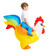 KOOY Chicken Costume Kids, Inflatable Costume for Kids/Boy/Girls, Blow up Rooster, Ride On Rainbow Chicken Costume for Child Halloween Costumes (7-9Y)