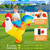 KOOY Chicken Costume Kids, Inflatable Costume for Kids/Boy/Girls, Blow up Rooster, Ride On Rainbow Chicken Costume for Child Halloween Costumes (7-9Y)