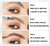 5 Colors Hair-like Strokes Eyebrow Pen, Mimics Natural Eyebrow Liquid Microfilling, Eye Brow Makeup by “Linble” (#1 Brown)