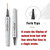 5 Colors Hair-like Strokes Eyebrow Pen, Mimics Natural Eyebrow Liquid Microfilling, Eye Brow Makeup by “Linble” (#1 Brown)