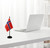Norway Desk Flag Set, 2 Pack Norwegian Table Office Flags, Small Mini Desktop Flag With 12" Solid Black Pole, Black Base, Miniature Desktop Flag