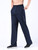 Zoulee New Men's Front Zipper Fly Open-Bottom Sweatpants Jogger Pants Navy Blue L
