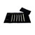 SCIKHEFT Portable Jewelry Roll Untangled Secure Necklace Travel Storage Bag Displays Holder 16 Chain (Black)