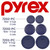 Pyrex (2) 7202-PC 1 Cup (2) 7200-PC 2 Cup (2) 7201-PC 4 Cup Blue Replacement Lids - Original Genuine Pyrex - Made in the USA Pyrex (2) 7202-PC 1 Cup (2) 7200-PC 2 Cup (2) 7201-PC 4 Cup Blue Replacement Lids - Original Genuine Pyrex - Made in the USA
