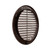Vent Systems 8" Inch (Opening Dimensions) Brown Soffit Vent Cover with Flange - Plastic Round Air Vent Grille - Built-in Insect Screen HVAC for Bathroom, Home 9.5" Inch (Outer Dimensions)