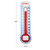 Global Printed Products Fundraising Thermometer Chart Goal Tracker | Dry Erase Goal Setting Wall Mounted Thermometer | Giant Sales Goal Board with Pull-Through Ribbon Progress Tracker (46" x 12")