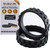 BAKUUM Tires for IROBOT ROOMBA Wheels Series 500, 600, 700, 800, 900 e5 e6 i7 Anti-slip, Great Adhesion and Easy Assembly. Includes blade to facilitate the removal of the old tire. (Black)