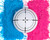 Ultimate Party Supplies Gender Reveal White Target Ball | Pink & Blue Kit | Powder 6 Inch Shooting Ball | Gender Reveal Party Ideas