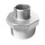 LOZOME 2" x 1" Male Hex Nipple Threaded Reducer Connector Pipe Fitting Adapter,Stainless Steel 304 NPT