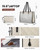 LOVEVOOK Lunch Tote Bag for Women, 15.6 Inch Laptop Bag with Insulated Lunch Compartment, Quilted Large Capacity Computer Handbag with Purse for Business, Work, Collage, Office, Casual, Beige-black LOVEVOOK Lunch Tote Bag for Women, 15.6 Inch Laptop Bag with Insulated Lunch Compartment, Quilted Large Capacity Computer Handbag with Purse for Business, Work, Collage, Office, Casual, Beige-black