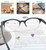 OLOMEE Reading Glasses Women Round Readers Glasses +4.50 for Small Head/Petite Face Cheaters W/Lightweight&Comfortable Fit 4 Pack