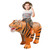 GOOSH Inflatable Tiger Costume for Kids Halloween Costumes Boys Girls 48IN Funny Blow up Costume for Halloween Party Cosplay