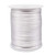 INSPIRELLE 3mm White Satin Cord Rattail Silk Cord Chinese Knot Thread for Jewelry Making, 50 Yards Spool