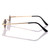 JUFORHQC Retro Glasses Out-of-The-Ordinary Sunglasses with Extremely Small Lenses Unisex