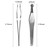 jaxiria Nasal Clippers for Men/Women - Nasal Hair Trimmer - Universal Nose & Ear Hair Trimming Tweezers - Facial Manual Clippers (1 Pack Stainless Steel)