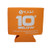 10 Below Classic Freezable Can and Bottle Cooler - Cools to Zero and Below! Swappable ThermPak - 4 in 1 Design - Orange
