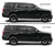 SlickMod Chrome Delete Blackout Vinyl Overlay for 2015-2020 Chevy Tahoe Window Trim (Matte Black)
